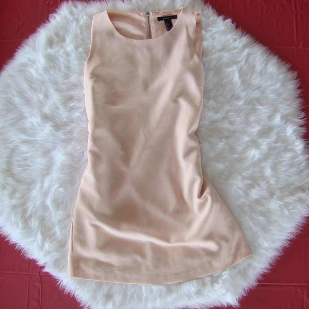 cute short light pink cream dress